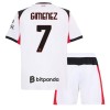 Camisola + Calções AC Milan Gimenez 7 Criança Equipamento 2ª 2025-26